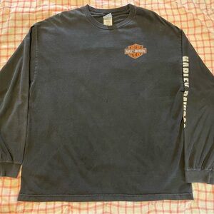 Harley Davidson Black Long Sleeve Men's Tee